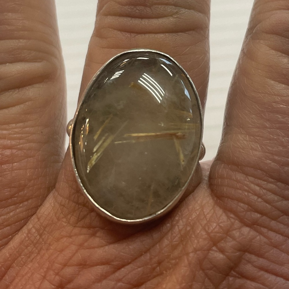 Sterling silver and quartz ring